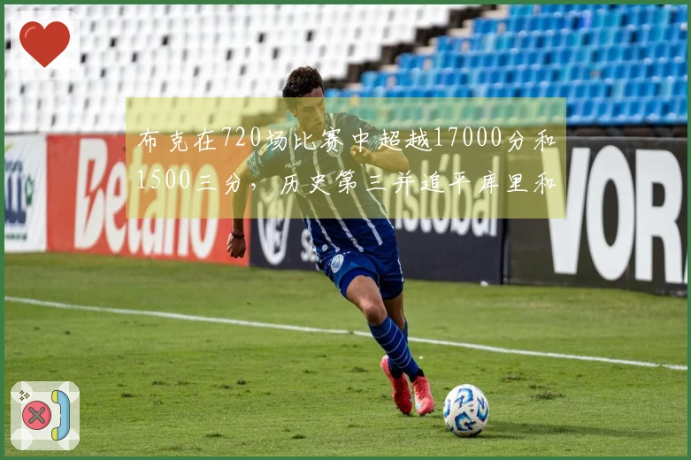 布克在720场比赛中超越17000分和1500三分，历史第三并追平库里和汤普森